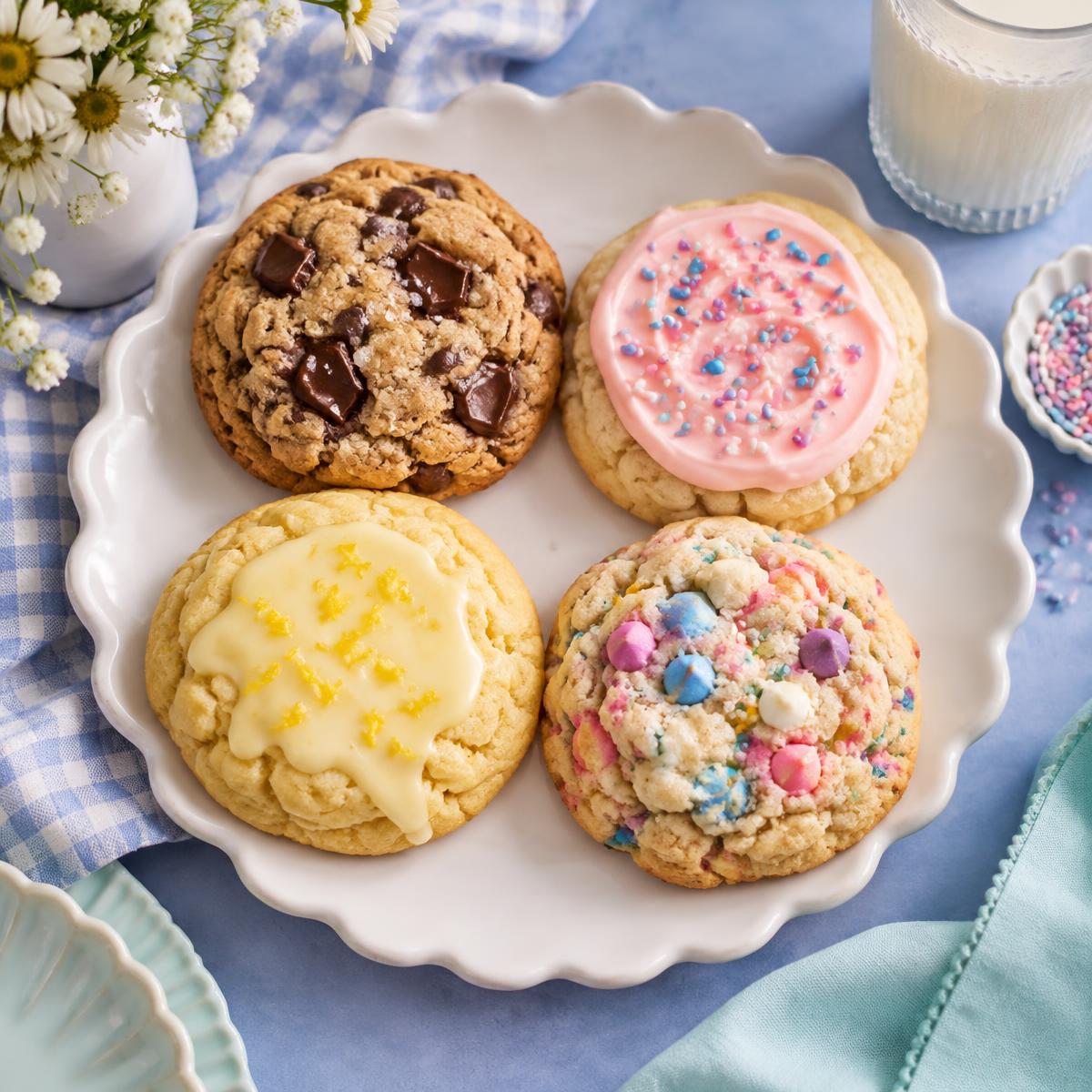 Four cottage bakery cookie flavors